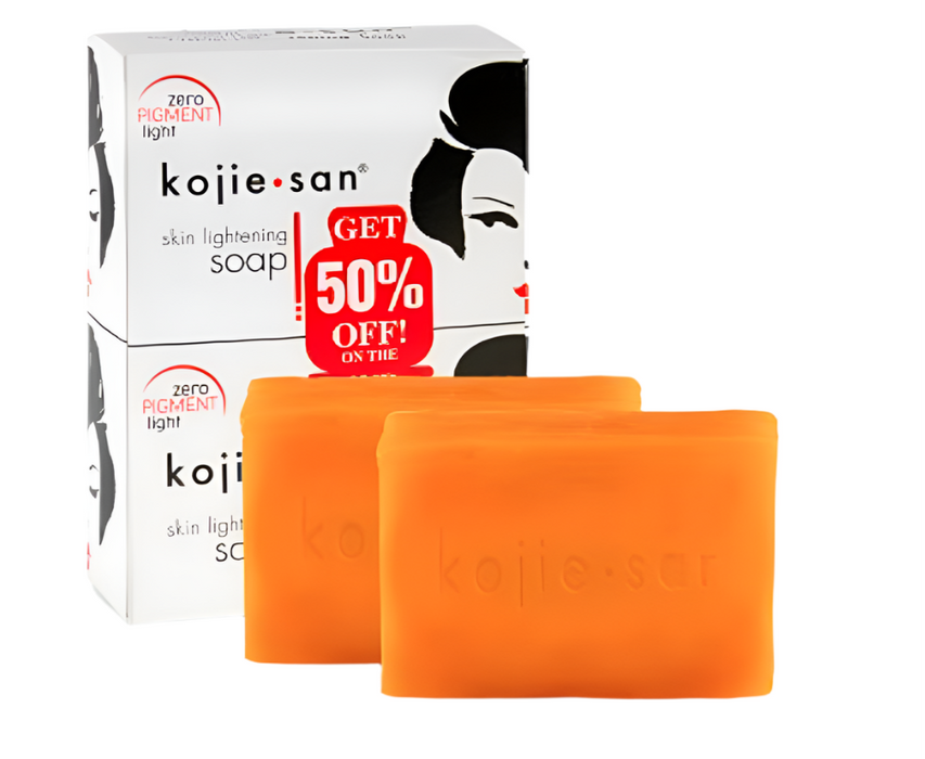 ORIGINAL Kojie San Skin Lightening Kojic Acid Soap, 135g x2 Bars